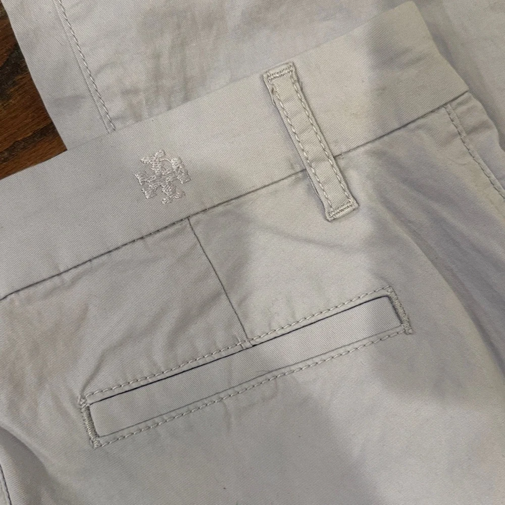 Tory Burch Adrienne light purple embroidered chinos, size 28